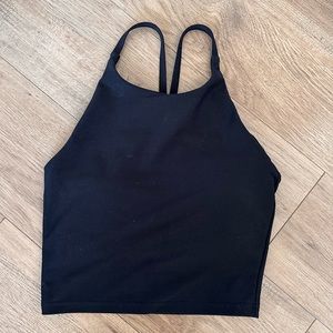 Black Old Navy Light Support PowerSoft Longline Sports Bra for Women
